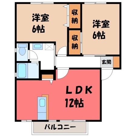 エクセルタウン Cの物件間取画像